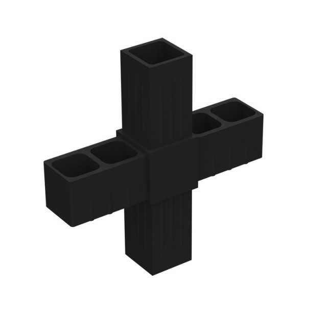 CROSS CONNECTOR 20x20 / BLACK